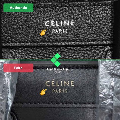 how to spot a fake celine mini luggage tote|Real vs Fake Celine .